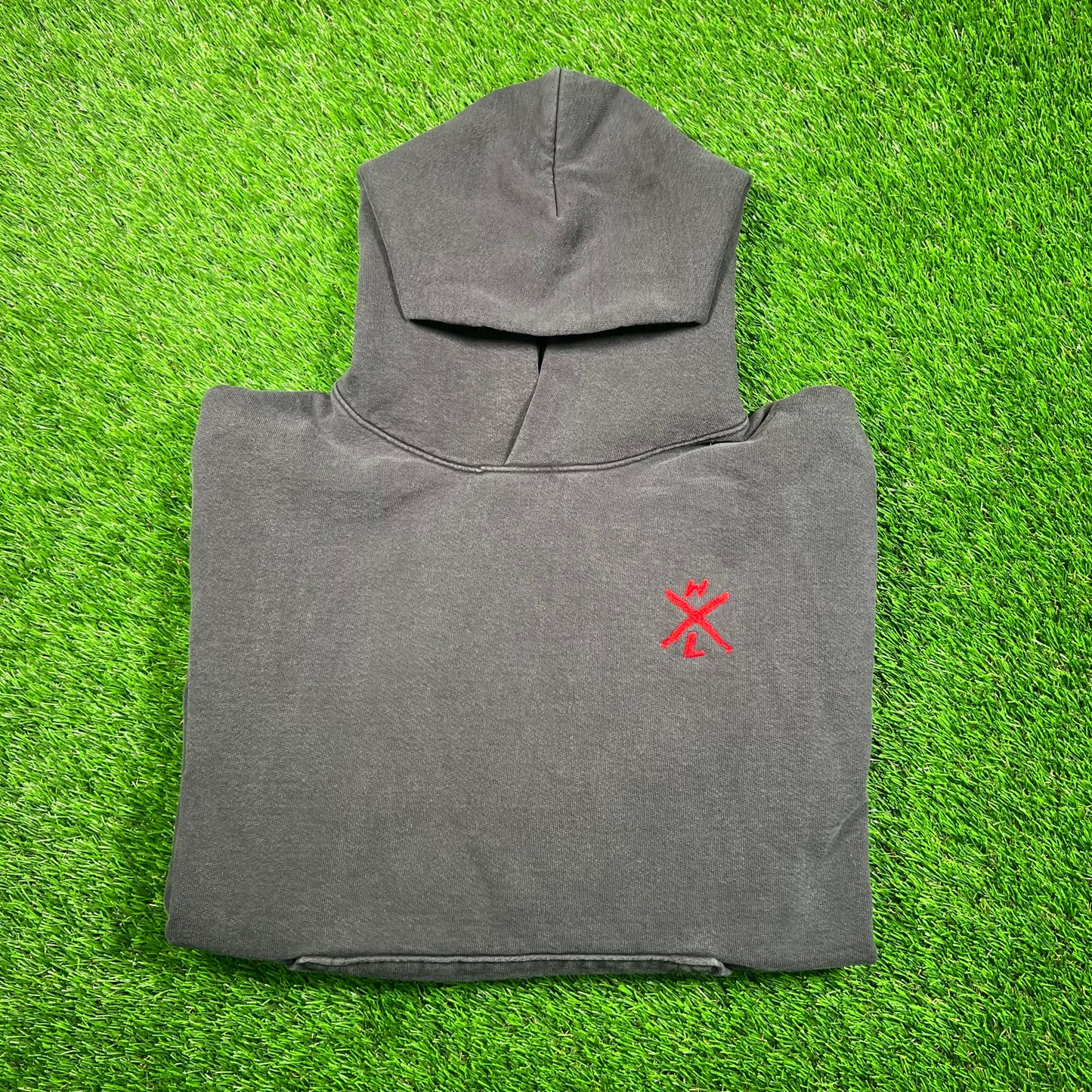 Warren Lotas Washed Black "Vs The World" Hoodie Size Small USED x16767