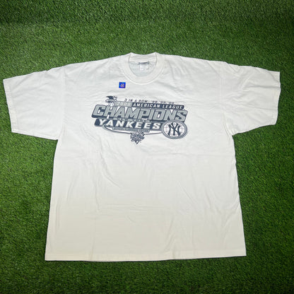2000 Yankees Champions Clubhouse White Tee Size XXL NEW v16552