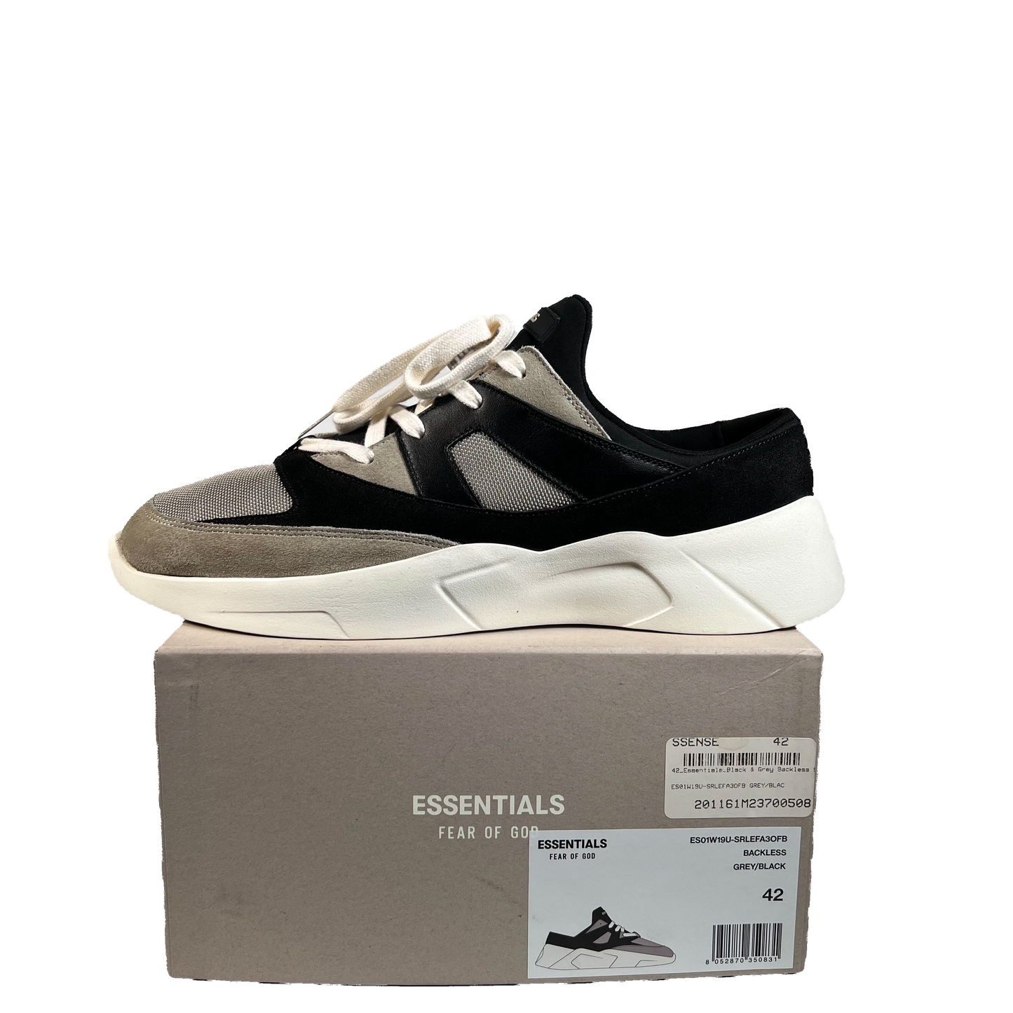 Essentials Fear Of God Grey Distance Runner Size 9 (42) USED S22230