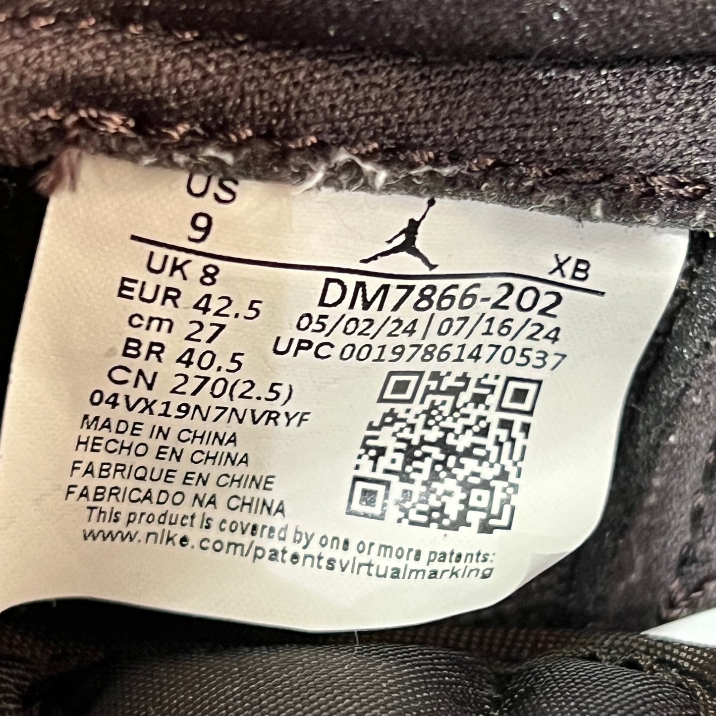 Jordan 1 Low Travis Scott Velvet Brown (2024) Size 9 USED s20246