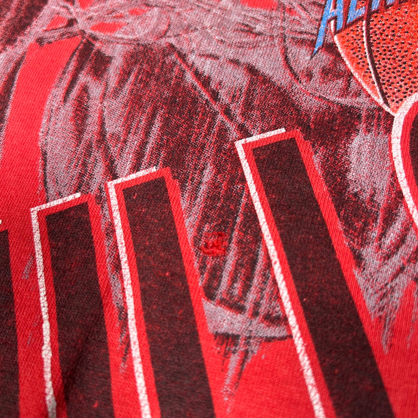 1990s Chicago Bulls Aerial Assault Salem Tag Red Tee Size XL USED v16741