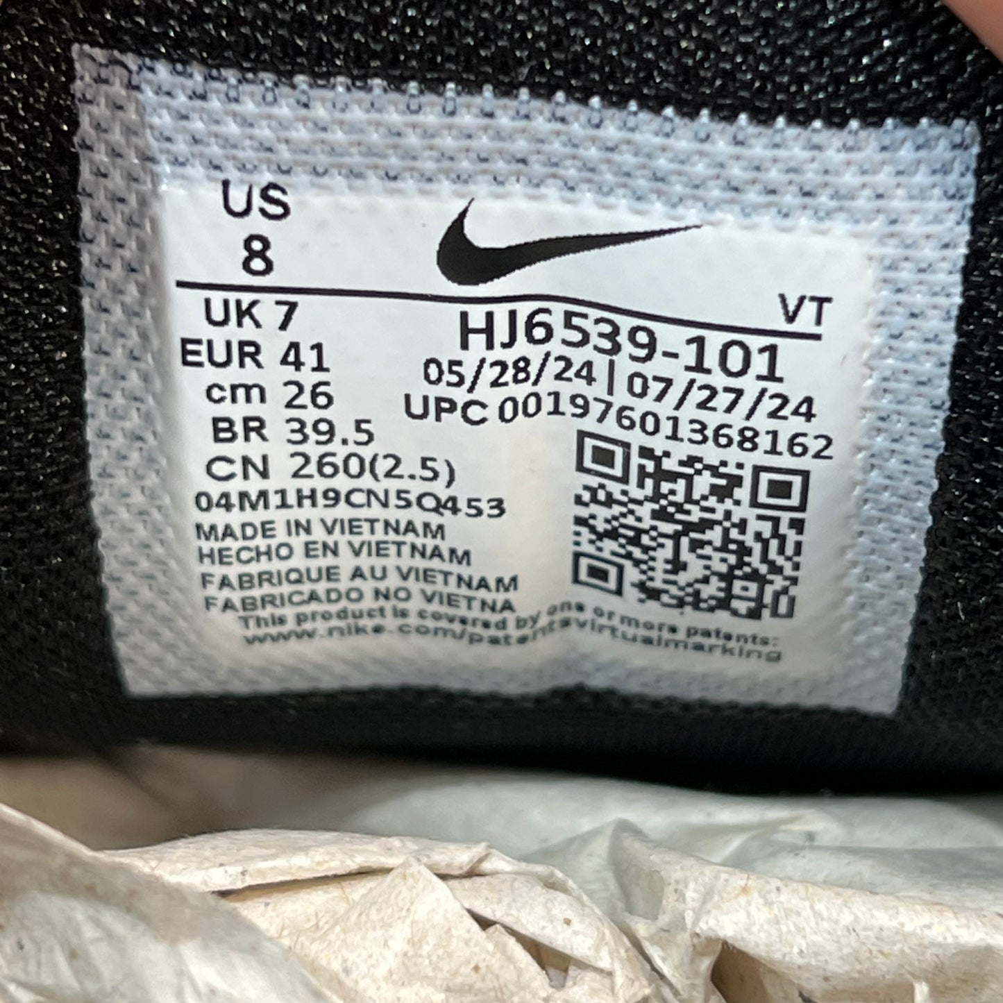 Nike Air Max TL 2.5 Commes des Garcons Homme Plus Black White (2024) Size 8 NEW s20674