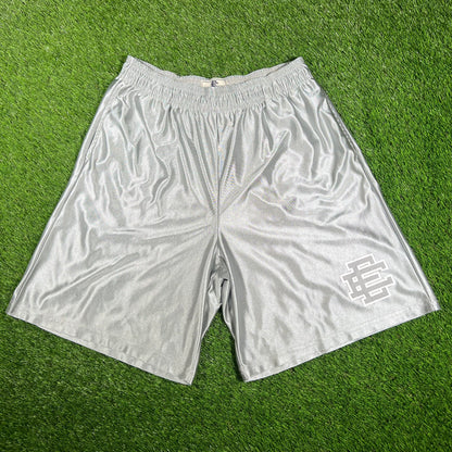 Eric Emanuel EE Baggy Shorts Silver/White (2025) Size XXL USED X14945