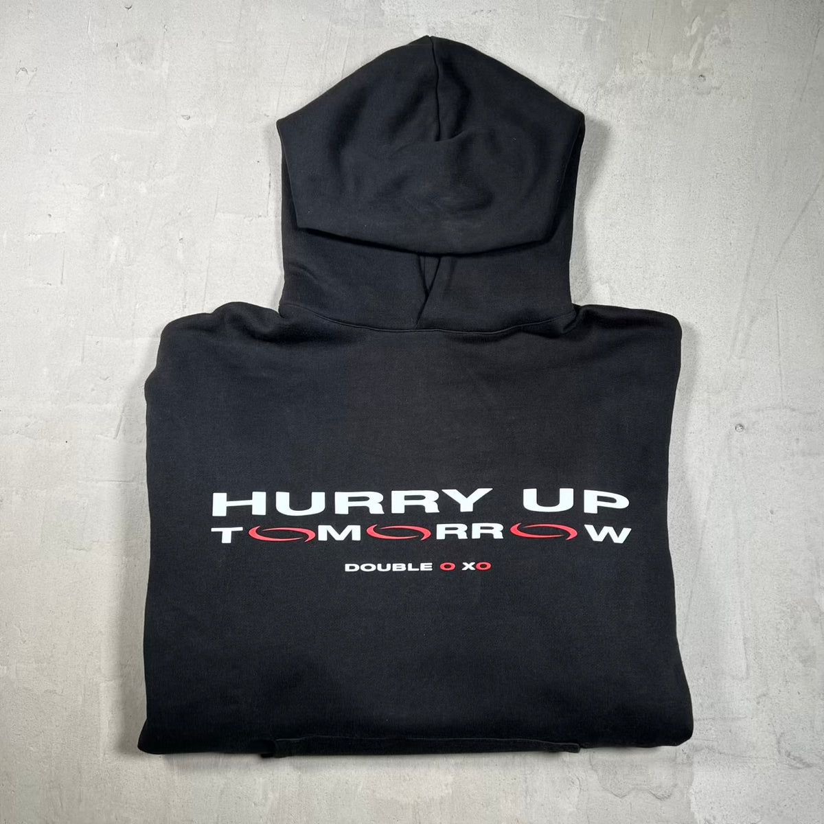The Weeknd Playboi Carti Hurry Up Tomorrow Black Hoodie Size Large USED x18284