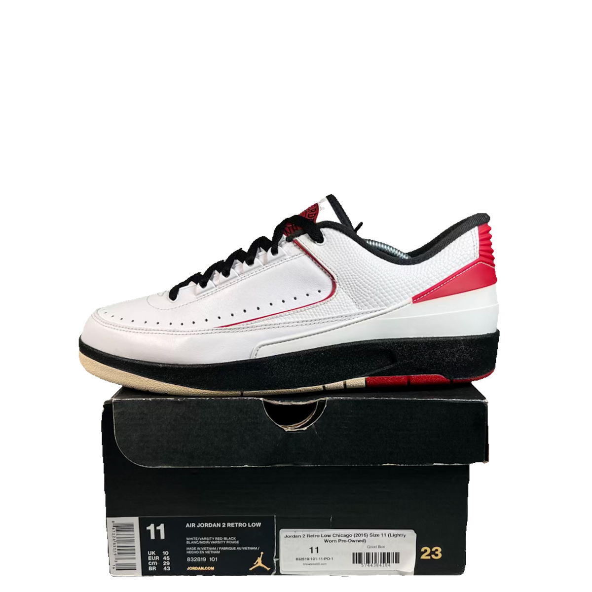 Jordan 2 Low Chicago (2016) Size 11 USED s23548