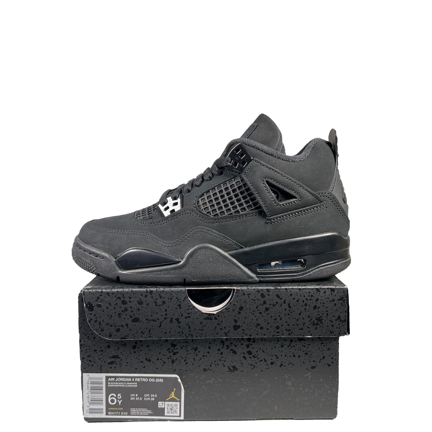 Jordan 4 Black Cat (2025) Size 6.5Y NEW s19652
