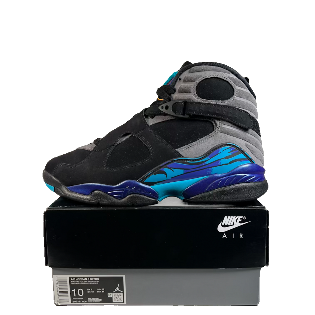 Jordan 8 Aqua (2025) Size 10 USED s23539
