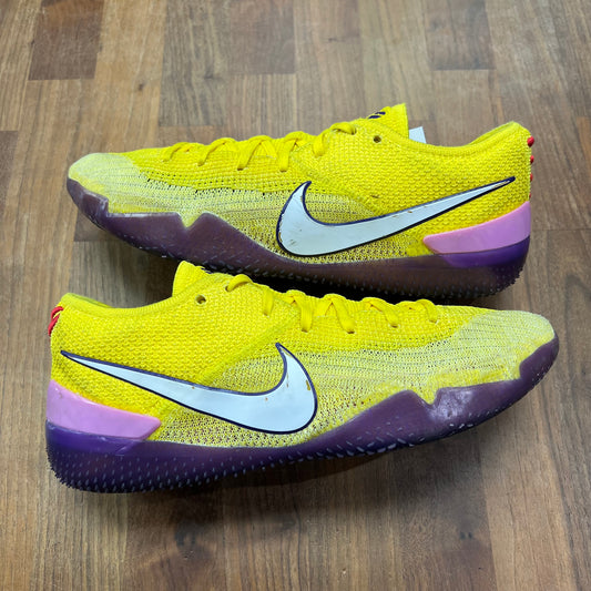 Nike Kobe NXT 360 Yellow Strike Size 10 USED s16677