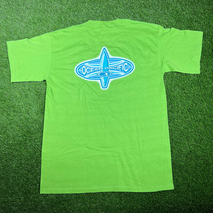 1990s Ocean Pacific Lime Green Size XL NEW v17416