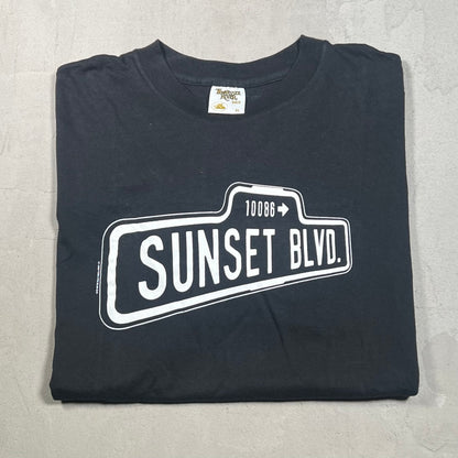 1992 Sunset Boulevard Musical Black Tee Size XL USED v16858