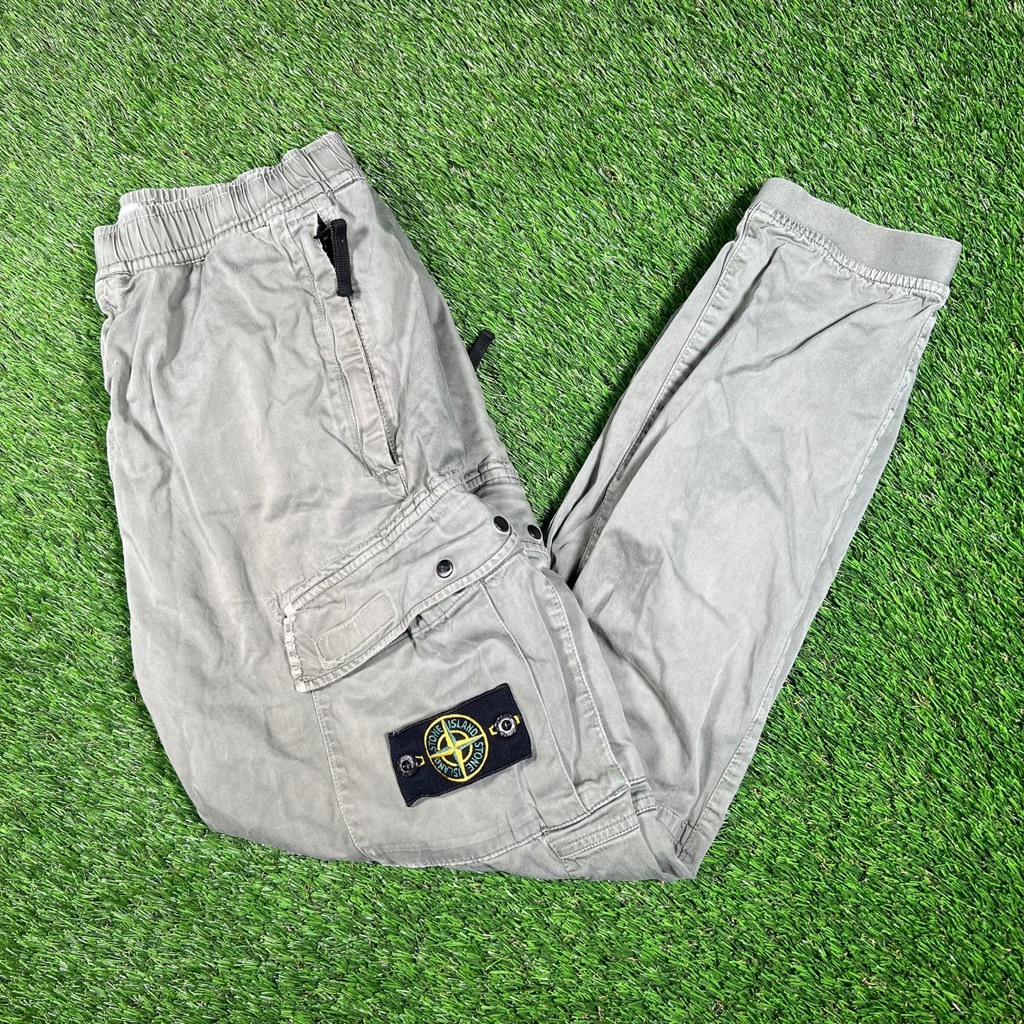 Stone Island Khaki Green Cargo Pants Size 33 USED x15237