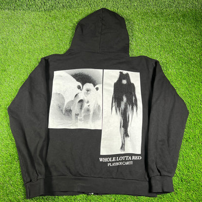 Playboi Carti Black "Ghost" Hoodie Size Medium USED x14489