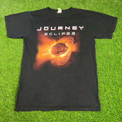 2011 Journey North American Tour Black Tee Size Medium USED v16652