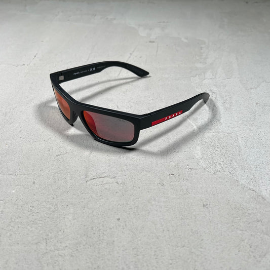 Prada 05ZS Linea Rossa Black Sunglasses USED x16143