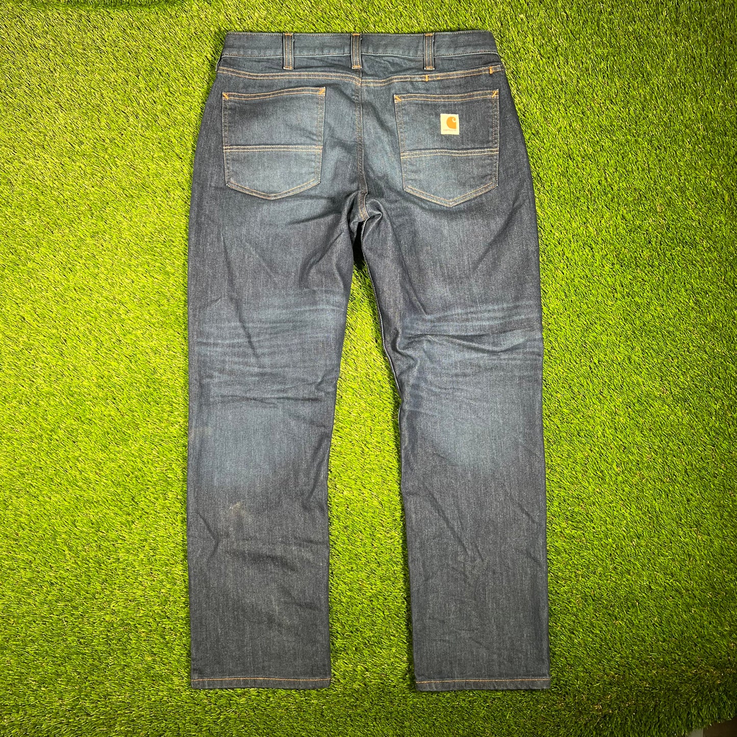 Modern Carhartt Relaxed Fit Blue Jeans Size 36 USED v17527
