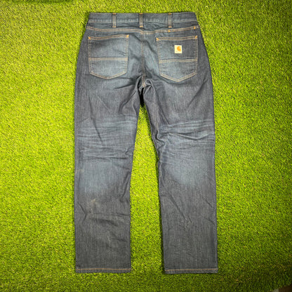 Modern Carhartt Relaxed Fit Blue Jeans Size 36 USED v17527