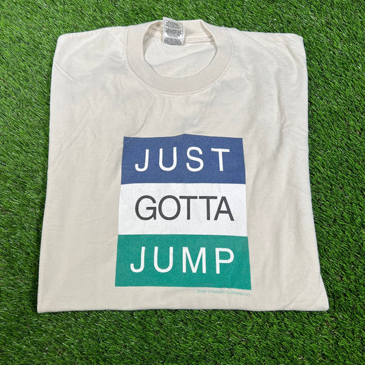1997 "Just Gotta Jump" Cream Tee Size XL USED v16661