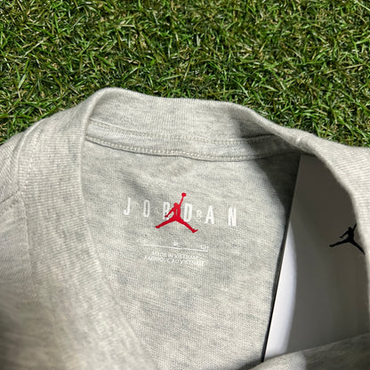 Nike Jordan Modern Rap Style Champ Grey Tee Size Small NEW v16271