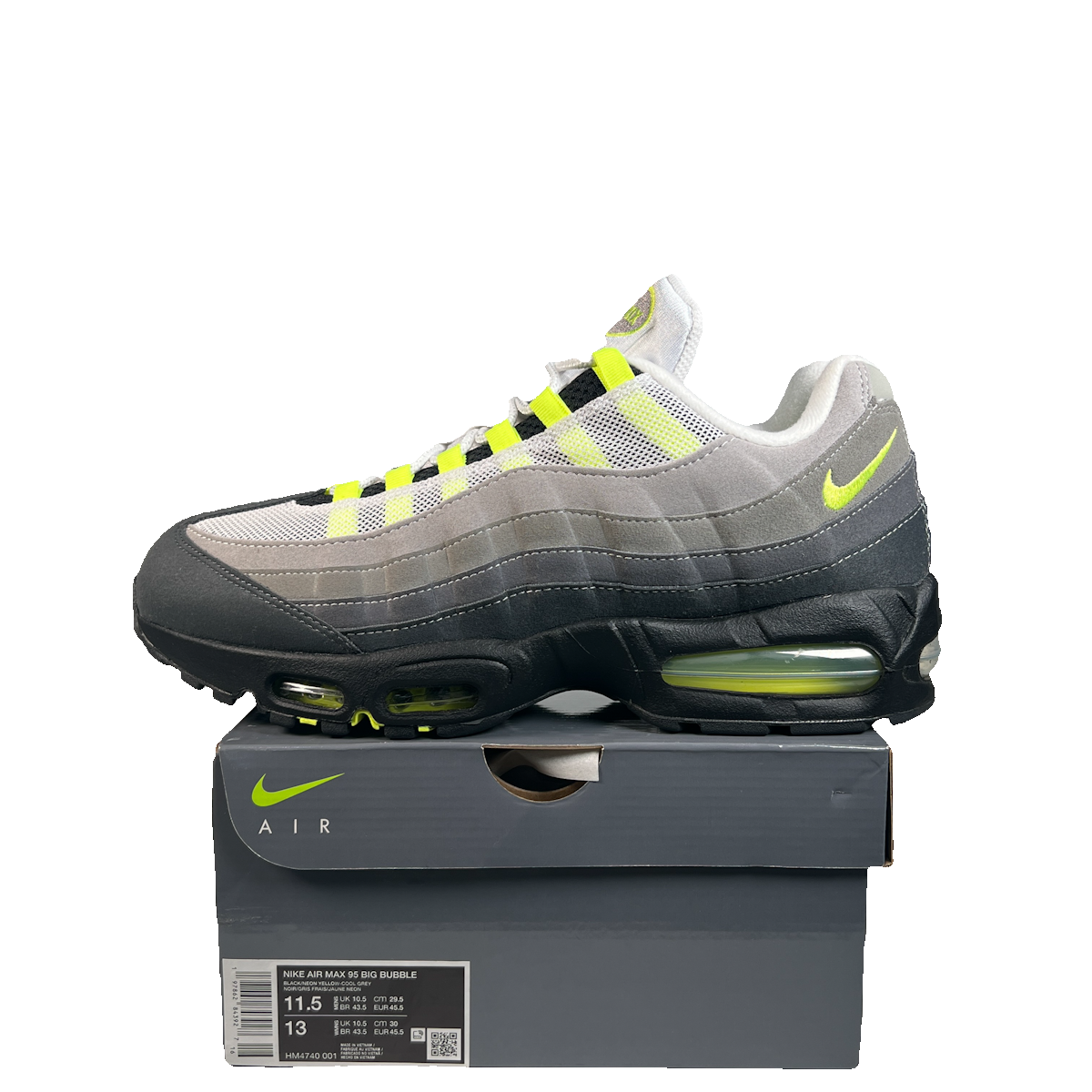Nike Air Max 95 Big Bubble Neon (2025) Size 11.5 USED s23010