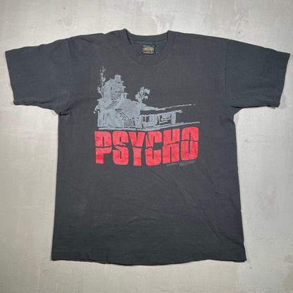 1990s Psycho Universal Studios Florida Promo Black Tee Size XL USED v18932