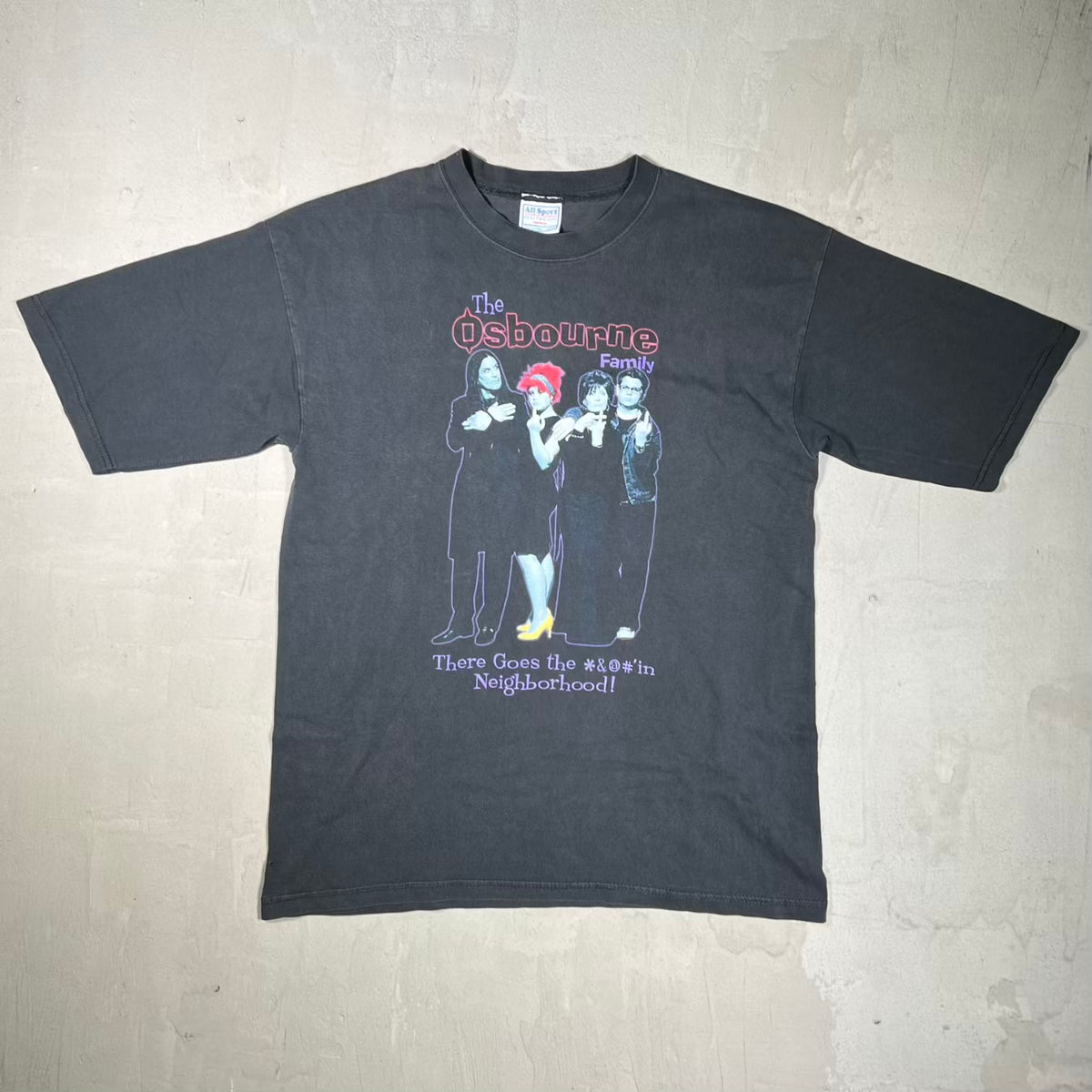 1990s The Osbourne Family There Goes The Neighborhood Size Large USED v20178