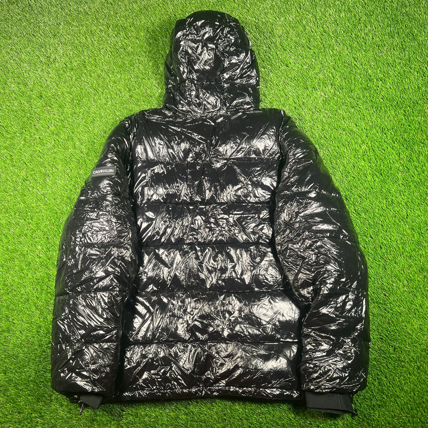 Calvin Klein Black Puffer Jacket Size XL USED v17550
