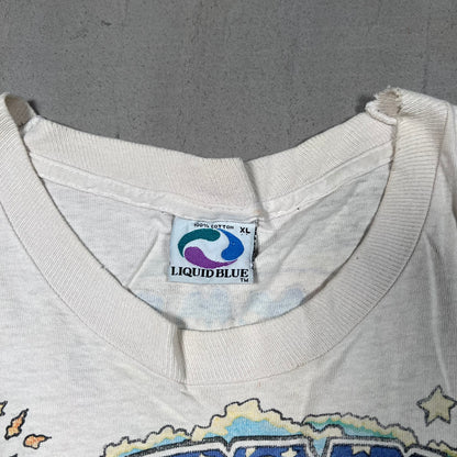 Grateful Dead Skeleton Holding Lightning Tie Dye 1992 Tee Size XL USED v7996
