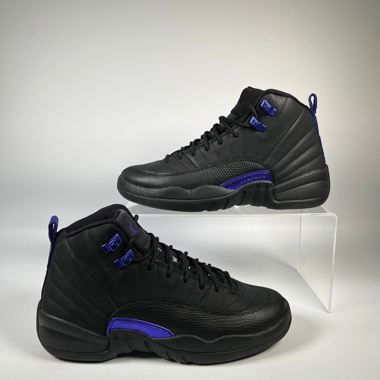Jordan 12 Black Dark Concord (2020) Size 6Y USED s18956
