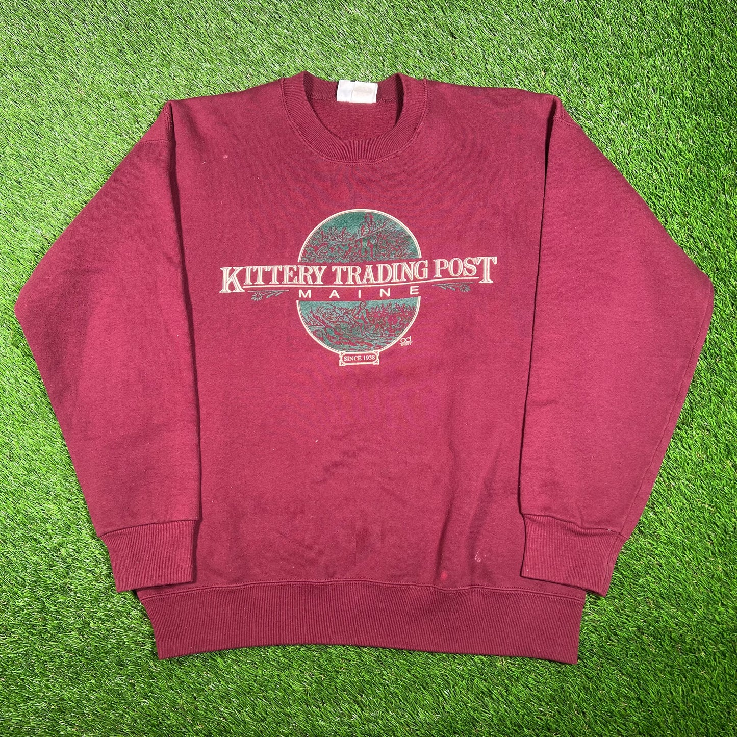 1990s "Kittery Trading Post" Maroon Crewneck Size XL USED v17640