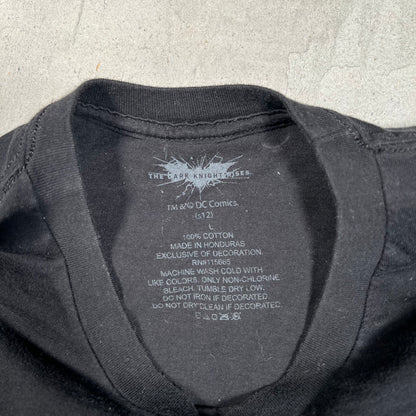 2012 The Dark Knight Rises Promo Black Tee Size Large USED v14096