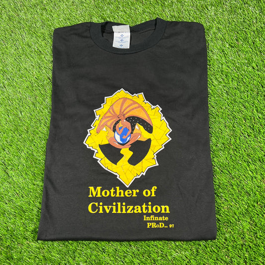 1997 Mother of Civilization Women March Black Tee Size XL USED v16823