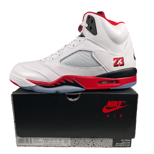 Jordan 5 Fire Red Black Tongue (2025) Size 11.5 NEW s18229