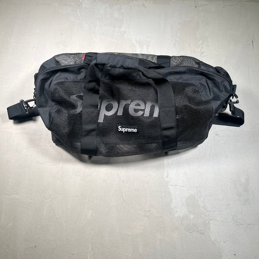 Supreme Big Mesh Duffle Bag (2020) Black USED x17205