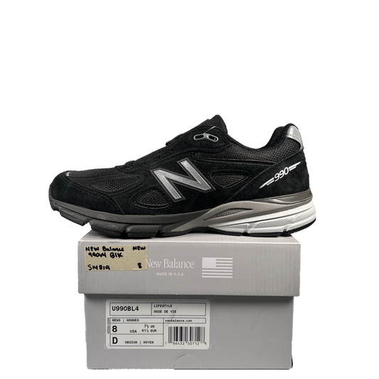 New Balance 990v4 Miusa Black Silver Size 8 NEW s14819