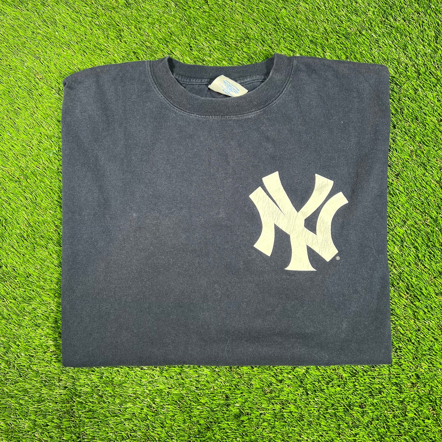 1990s Yankees 51 Williams Majestic Navy Blue Tee Size XL USED v17335