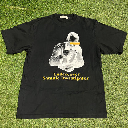 Undercover Black Satanic Investigator Tee Size Medium USED x13790