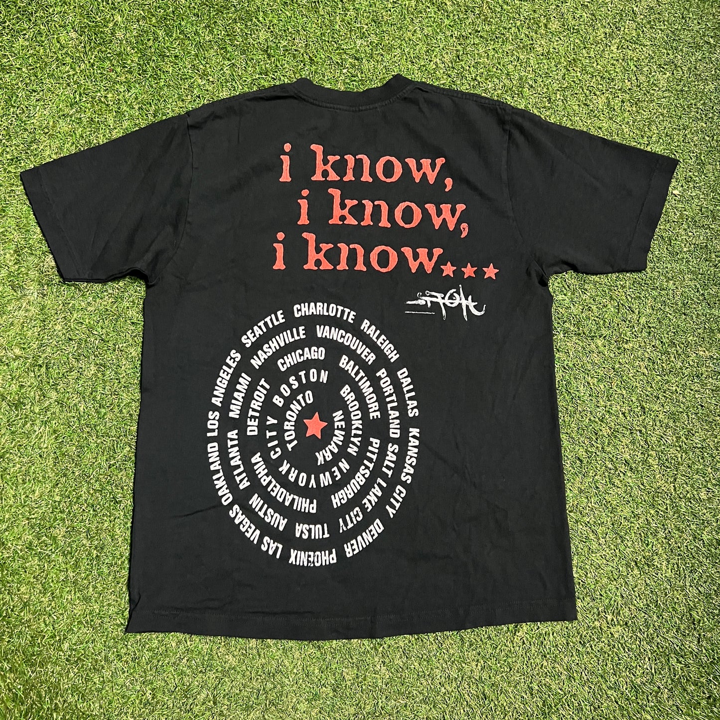 Travis Scott Utopia "I Know" Portrait Black Tee Size Medium USED x13485