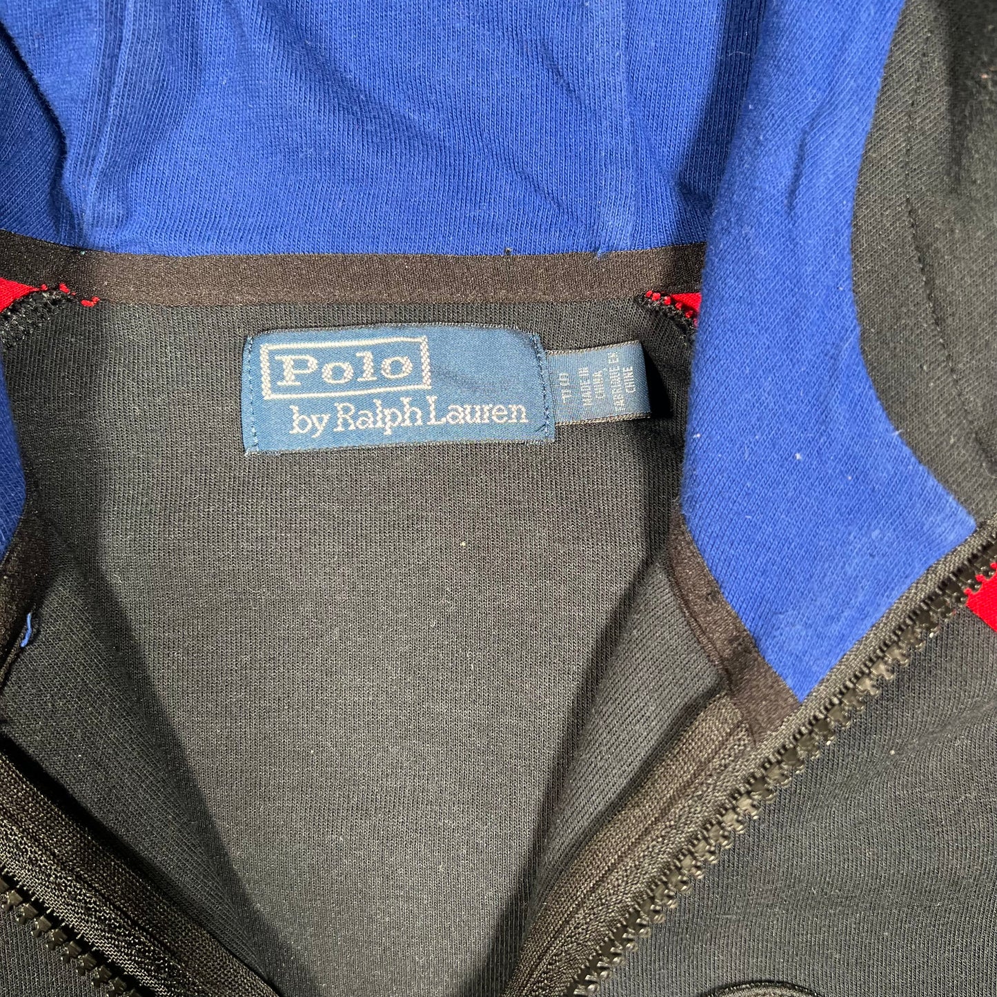 Polo Ralph Lauren Black Downhill Skier Hoodie Size Small USED v18538