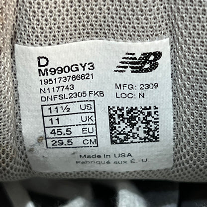 New Balance 990v3 Grey (2019) Size 11.5 USED s18964