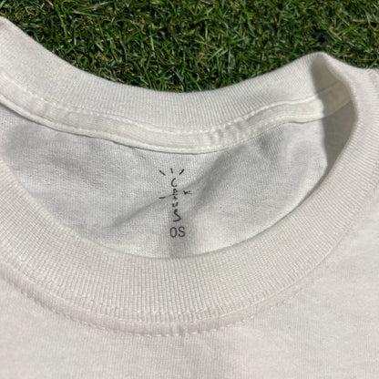 Travis Scott Got Em Bamboozled White Tee Size XL USED x13491
