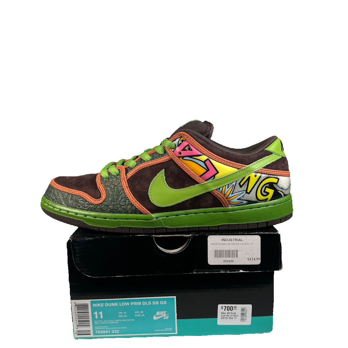 Nike SB Dunk Low De La Soul (2015) Size 11 USED s22664