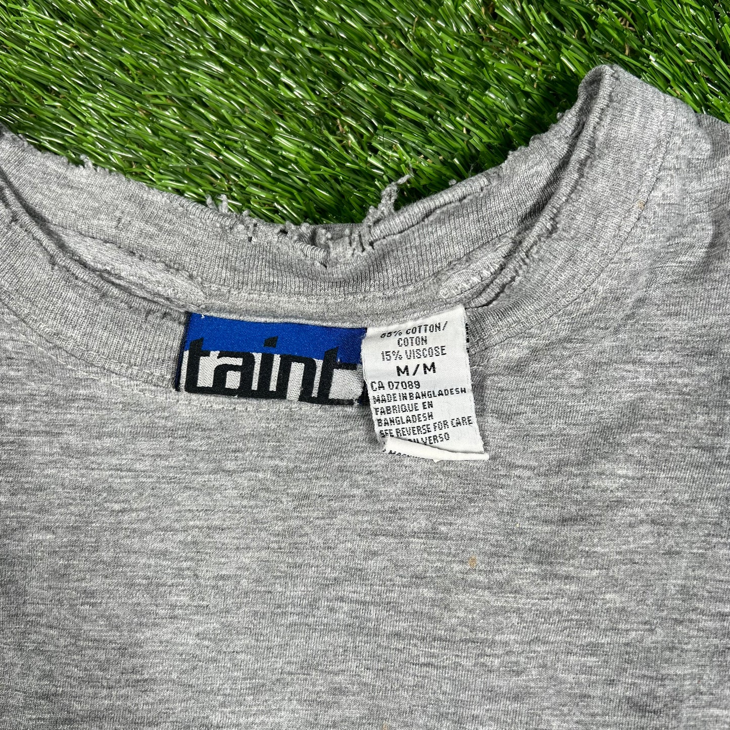 Y2K Taint Your Girl My Girl Grey Tee Size Medium USED v17350