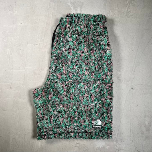 Supreme North Face High Pile Fleece Short Multicolor (2023) Size Large NEW x18425