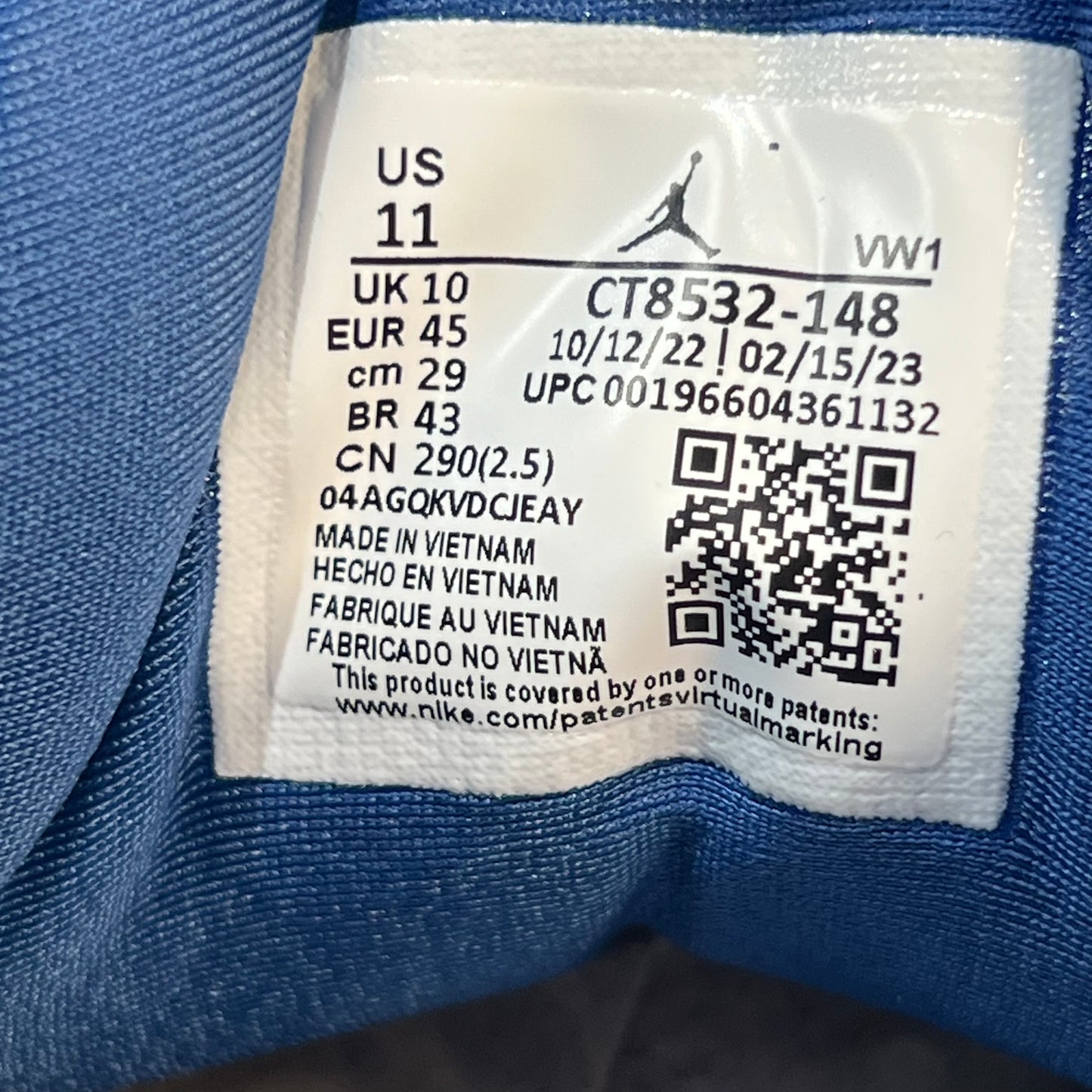 Jordan 3 Wizards Size 11 NEW s15513