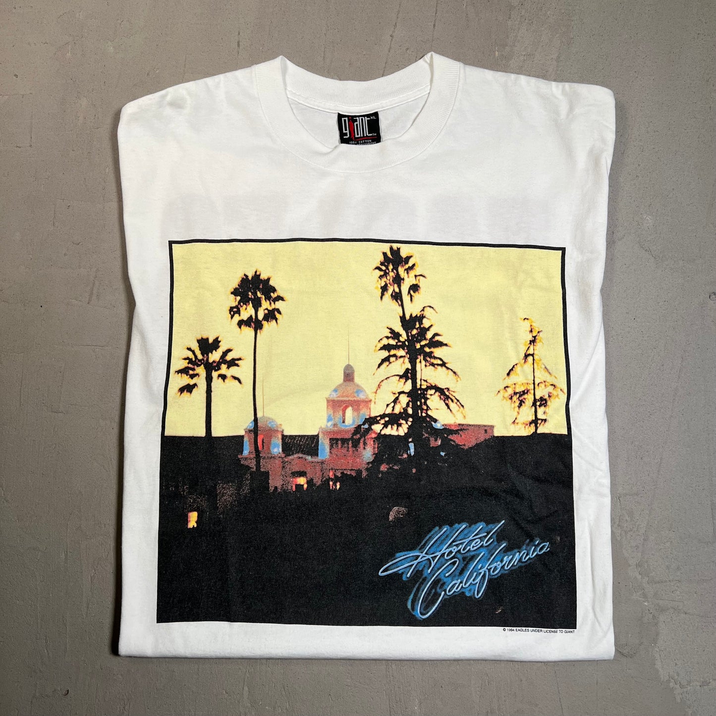 1994 Eagles Hotel California Tour Tee Size XL USED v19286