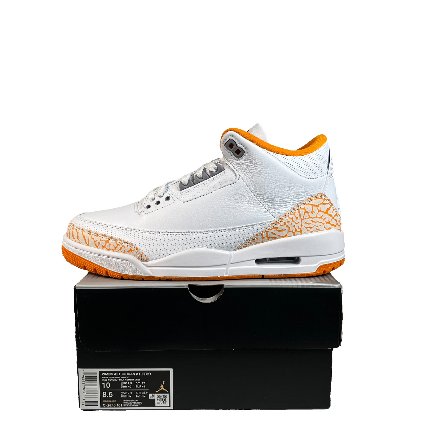 Jordan 3 Orange Citrus (2026) Size 8.5M/10W s22207