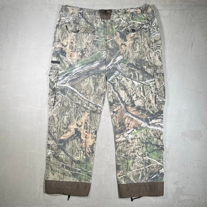 Y2K Mossy Woodland Camo Cargo Pants Size XL USED v20410