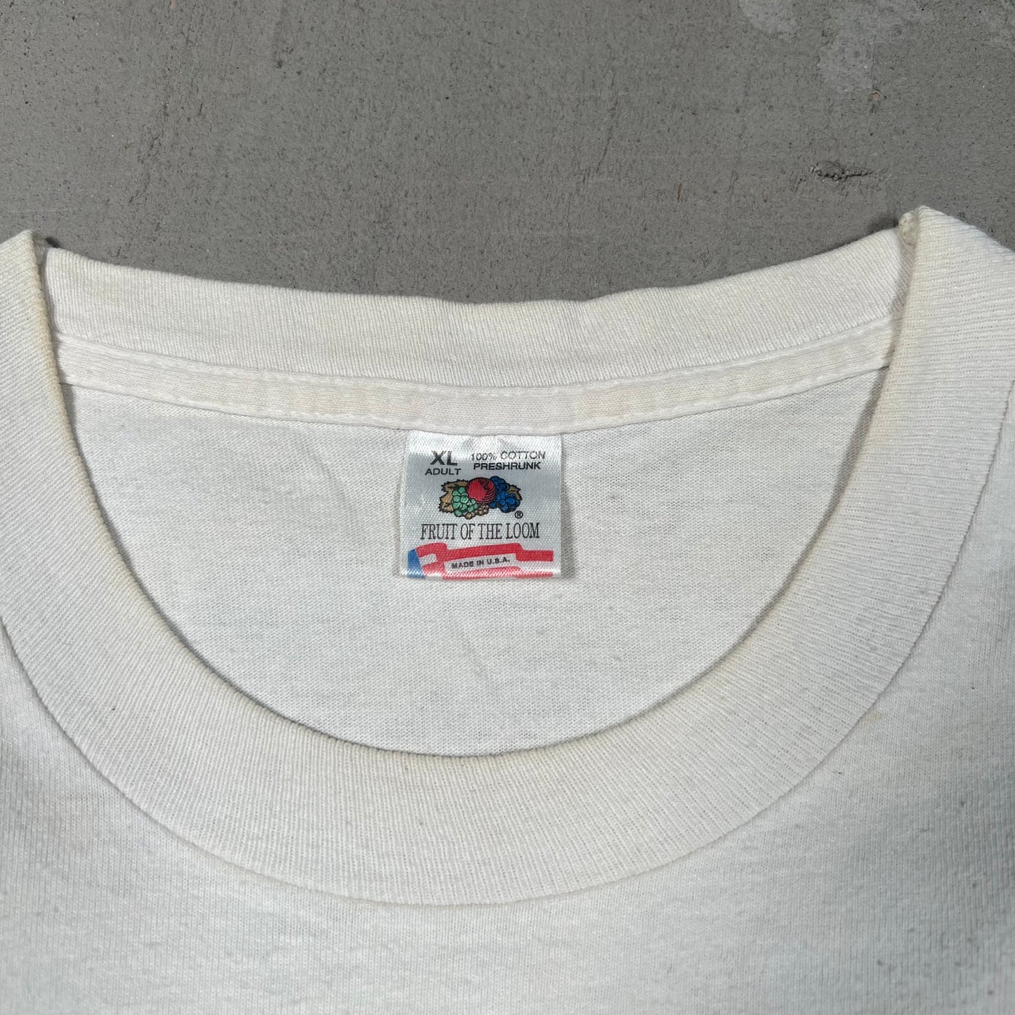 1995 Grateful Dead Garden on River Spring Tour White Tee Size XL USED v4984