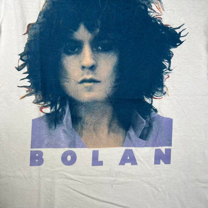 1990s Marc Bolan Def Leppard Fat Head White Tee Size XL USED v20184