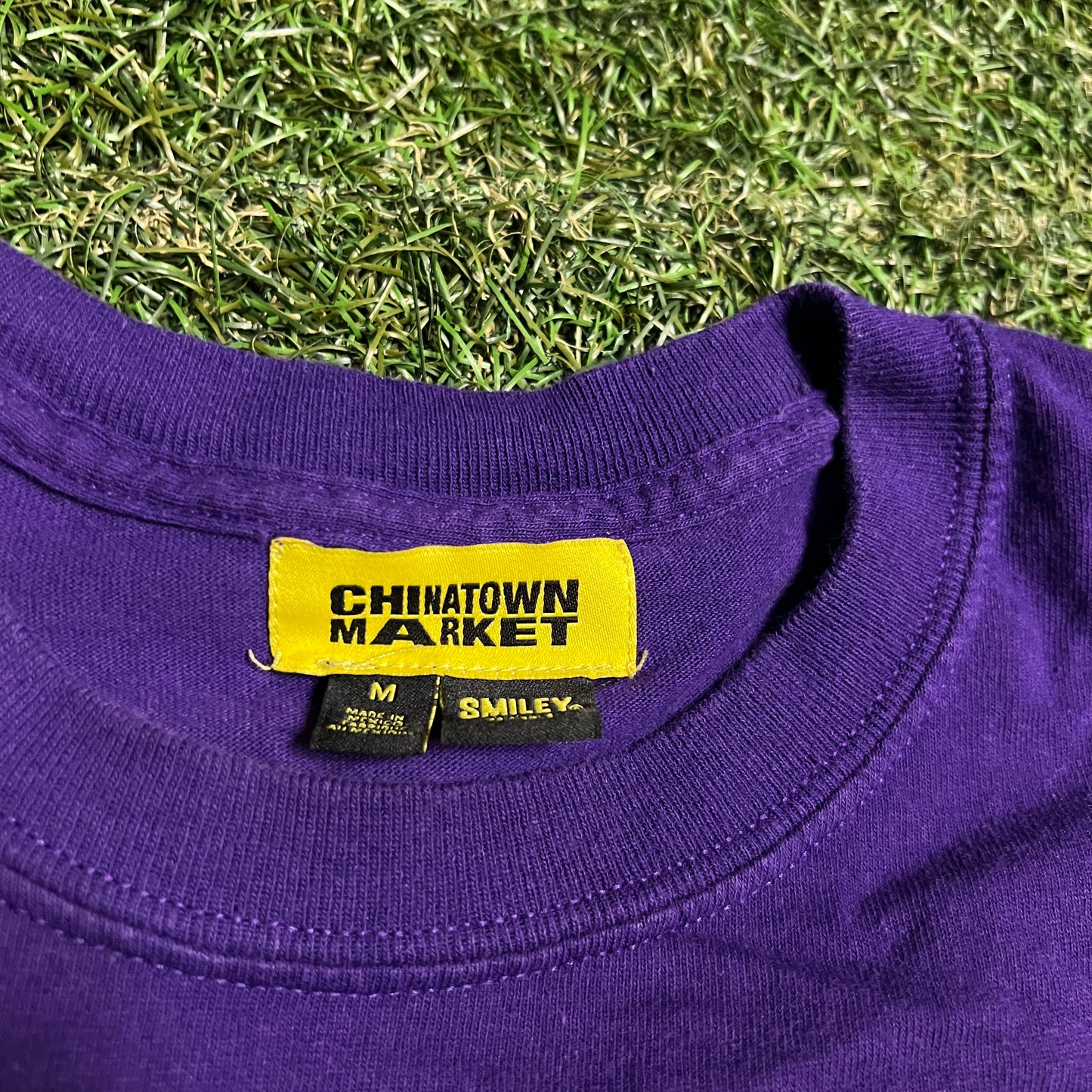 Chinatown Market Magic Johnson Basketball Purple Tee Size Medium USED v16270